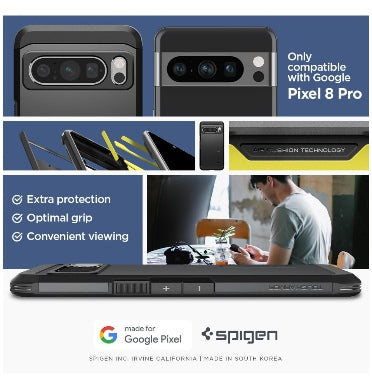 Spigen Rugged Armor Case for Google Pixel 8 Pro / 8 / 7 Pro / 7