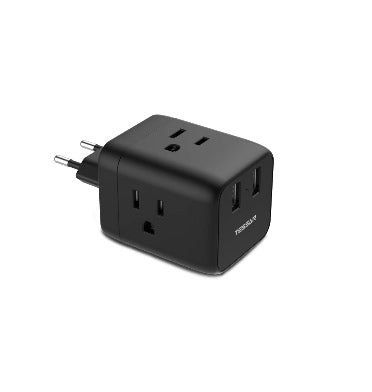 TESSAN 6 in 1 Multi USB Power Socket with 3 French Outlets and 3