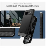 GOOGLE PIXEL 8A PREMIUM RUGGED ARMOR CASE BLACK | SPIGEN