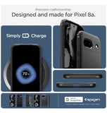 GOOGLE PIXEL 8A PREMIUM RUGGED ARMOR CASE BLACK | SPIGEN