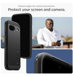 GOOGLE PIXEL 8A PREMIUM TOUGH ARMOR CASE BLACK | SPIGEN