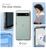 GOOGLE PIXEL 6A PREMIUM SLIM ULTRA HYBRID CASE CLEAR | SPIGEN